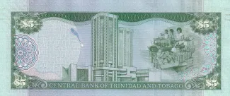 Trinidad and Tobago 5 Dollars, 2006 reverse
