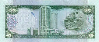 Trinidad and Tobago 5 Dollars, 2006 reverse