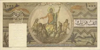 Tunisia 1.000 Francs, 1950-1951 reverse