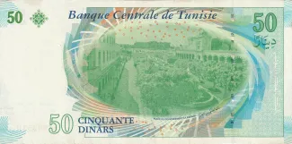 Tunisia 50 Dinars, 2011 reverse