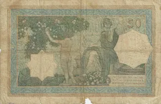 Tunisia 50 Francs, 1928-1936 reverse