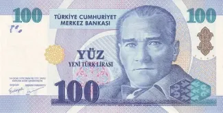 Turkey 100 New, 2005 obverse