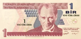 Turkey 1 New, 2005 obverse