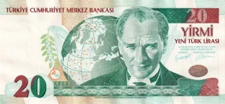 Turkey 20 New, 2005 obverse