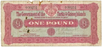 Turks and Caicos Islands 1 Pound, 1903 obverse