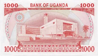 Uganda 1.000 Shillings, 1986 reverse