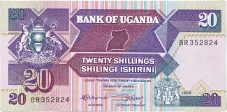 Uganda 20 Shillings, 1988 image