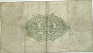 United Kingdom 10 Shillings - George V, 1918-1923 reverse