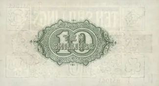 United Kingdom 10 Shillings - George V, 1922-1928 reverse