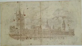 United Kingdom 1 Pound - George V, 1917-1923 reverse