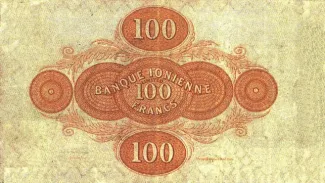 United States of the Ionian Islands 100 Drachmai, 1903-1919 reverse