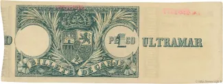 Puerto Rico 1 Peso, 1895 reverse