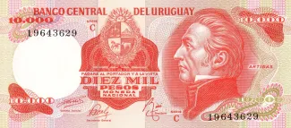 Uruguay 10.000 Pesos, 1975 image