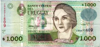 Uruguay 1.000 Pesos Uruguayos, 2011 image