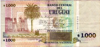 Uruguay 1.000 Pesos Uruguayos, 2008-2011 reverse