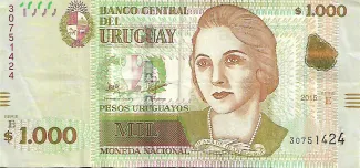 Uruguay 1.000 Pesos Uruguayos, 2021 image