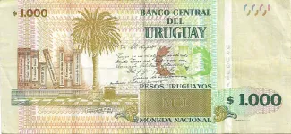 Uruguay 1.000 Pesos Uruguayos, 2015-2021 reverse