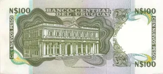 Uruguay 100 Nuevos Pesos, 1975 reverse