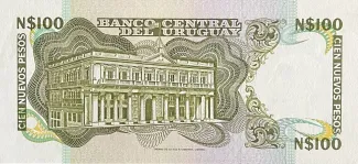Uruguay 100 Nuevos Pesos, 1978-1986 reverse