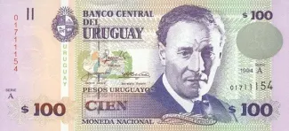 Uruguay 100 Pesos Uruguayos, 2000 image