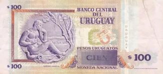 Uruguay 100 Pesos Uruguayos, 2003-2006 reverse