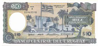 Uruguay 10 Pesos Uruguayos, 1997 image