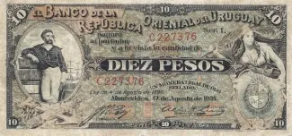 Uruguay 10 Pesos, 1934 image