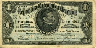 Uruguay 1 Peso, 1914 image