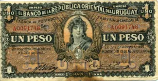 Uruguay 1 Peso, 1934 image