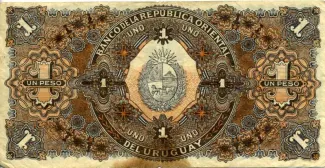 Uruguay 1 Peso, 1934 reverse