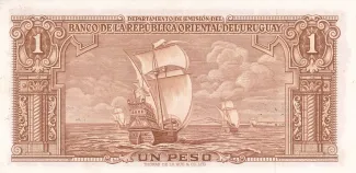 Uruguay 1 Peso, 1948 reverse
