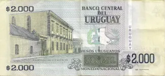 Uruguay 2.000 Pesos Uruguayos, 2003 reverse