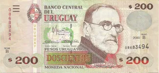 Uruguay 200 Pesos Uruguayos, 2000 image