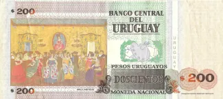 Uruguay 200 Pesos Uruguayos, 2006-2009 reverse