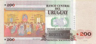 Uruguay 200 Pesos Uruguayos, 2011 reverse