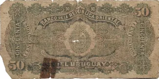 Uruguay 50 Centésimos, 1934 reverse