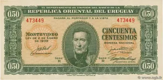 Uruguay 50 Centésimos, 1966 image