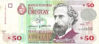 Uruguay 50 Pesos Uruguayos, 2003 image