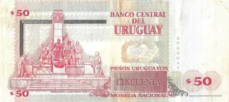 Uruguay 50 Pesos Uruguayos, 2003 reverse