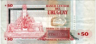 Uruguay 50 Pesos Uruguayos, 2008-2011 reverse