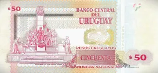 Uruguay 50 Pesos Uruguayos, 2015 reverse