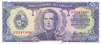 Uruguay 50 Pesos, 1967 image
