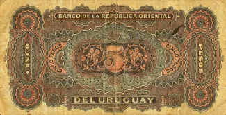 Uruguay 5 Pesos, 1934 reverse