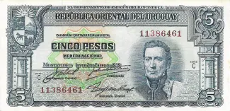 Uruguay 5 Pesos, 1948 image