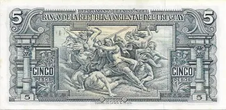 Uruguay 5 Pesos, 1948 reverse
