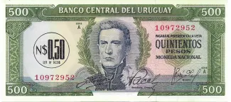 Uruguay 0 Undefined, 1975 obverse