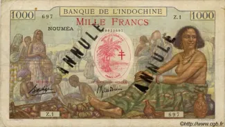 Vanuatu 1.000 Francs, 1941
