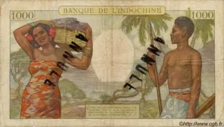 Vanuatu 1.000 Francs, 1941 reverse