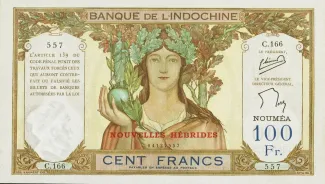 Vanuatu 100 Francs, 1945