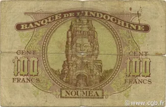 Vanuatu 100 Francs, 1945 reverse